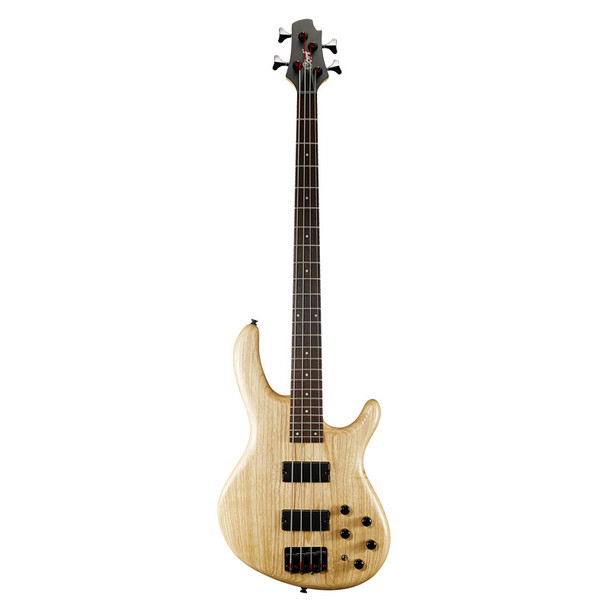 Cort Action Deluxe AS Electric Bass Guitar, Open Pore Natural 