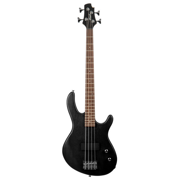Cort Action Junior Electric Bass Guitar, Open Pore Black 