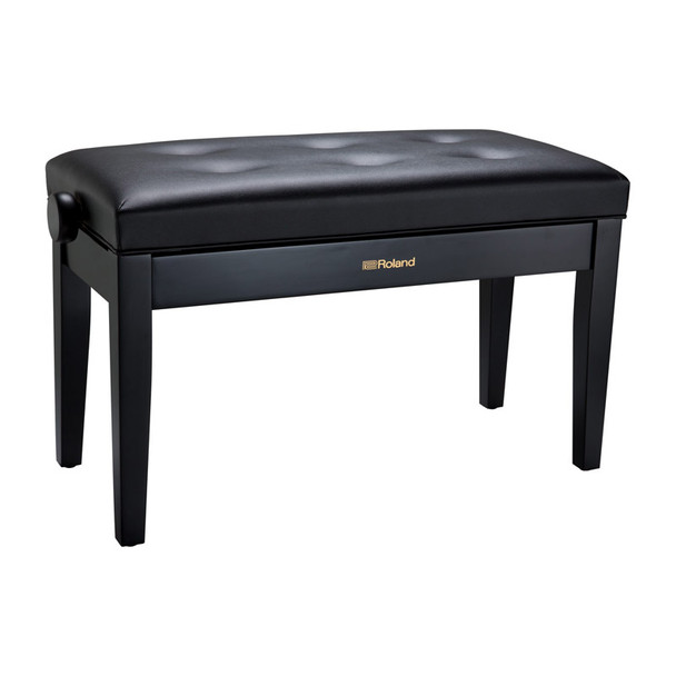 Roland RPB-D300BK Duet Piano Bench w. Storage, Black, Vinyl Top 