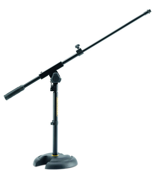 Hercules MS120B mini telescopic boom microphone stand with round base 