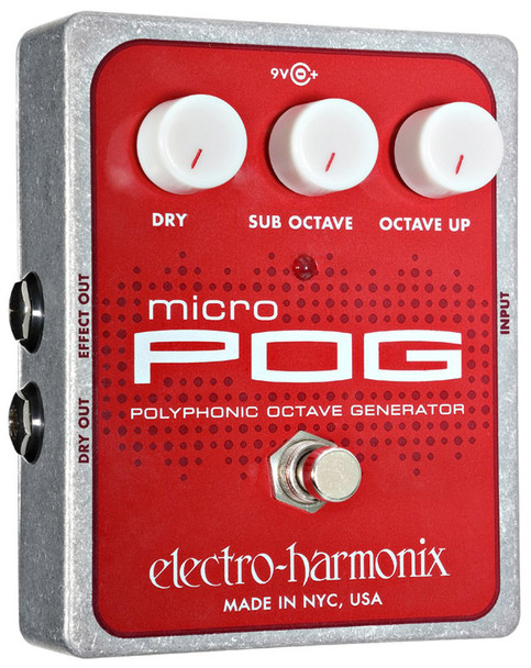 Electro Harmonix Micro POG Octave Guitar Effects Pedal 