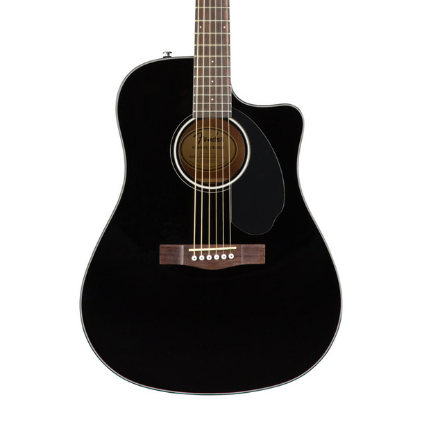 Fender CD-60SCE Dreadnought Electro-Acoustic Guitar, Black, Walnut 