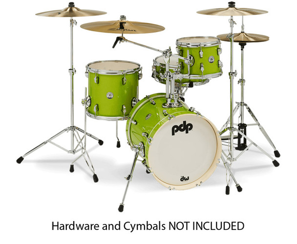 PDP PDNY1604EL New Yorker Shellpack Electric Green Sparkle 