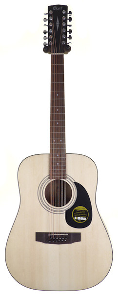 Cort AD81012 12 String Acoustic Guitar, Open Pore 