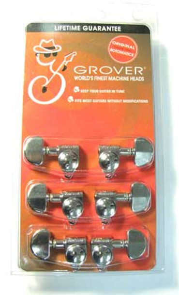 Grover 102C Original Rotomatics 3 A Side Machine Heads Tuners Chrome 