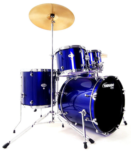 Mapex Tornado 20-Inch Fusion Drum Kit, Blue 