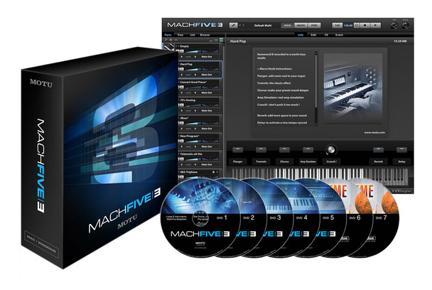 MOTU MachFive 3 Software Sampler (Requires iLok)  