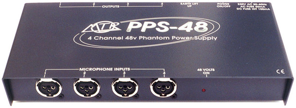 MTR PPS-48 twin channel 48V phantom power supply mains powered) 