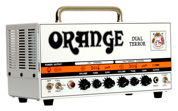 Orange Dual Terror 30W Valve Head with PPC212OB cabinet (Black)  