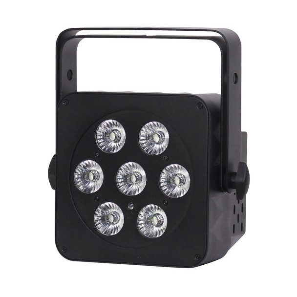 LEDJ Slimline 7Q5 RGBW LED Par, Black Casing 