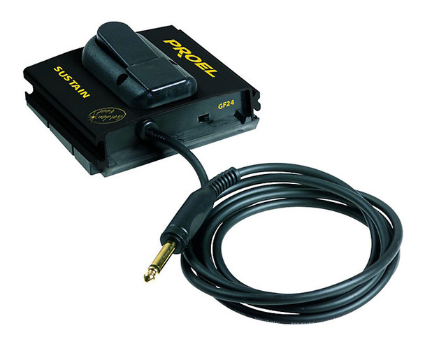 Proel GF24 unlatched footswitch w. captive 2 metre cable 