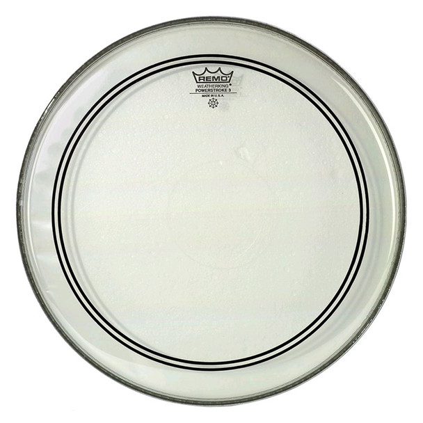 Remo P3-1324-C2 Powerstroke 3 24 Inch Clear Bass Drum Head  