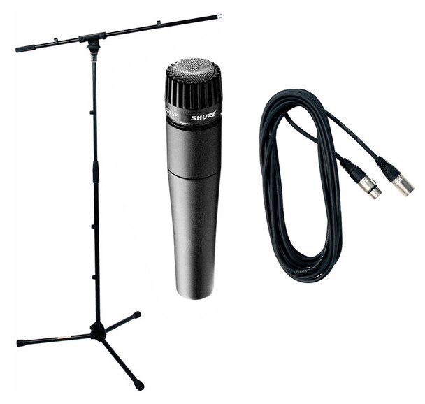 Shure SM57 Boom Stand and Cable Bundle 