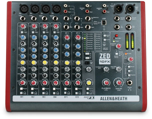 Allen & Heath Zed-10FX Mixing Console  