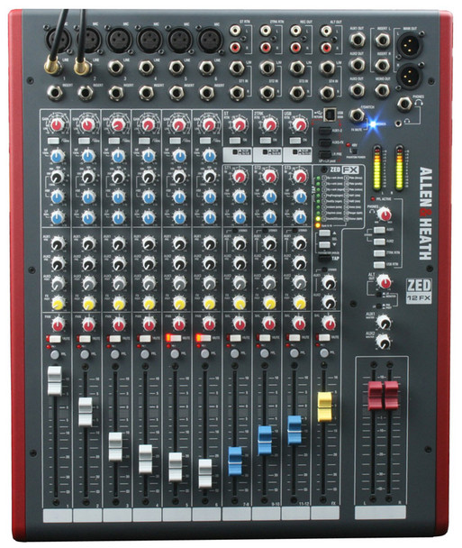 Allen & Heath Zed 12FX mixing console (6 mono + 3 stereo) 
