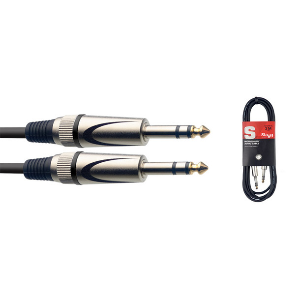 Stagg SAC3PS DL 3m/10ft Balanced Jack to Balanced Jack Cable  