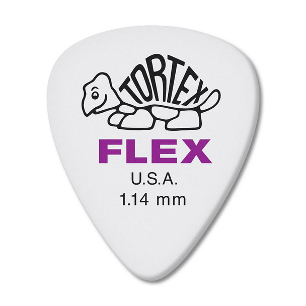 Dunlop Tortex Flex Standard Picks 1.14mm, Pack of 12 