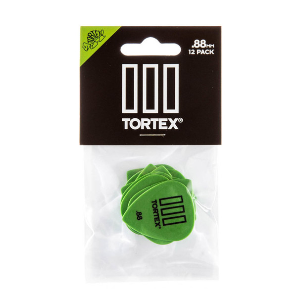 Dunlop Tortex TIII Picks .88mm, Pack of 12 