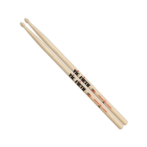 Vic Firth 5B Drumsticks, Wood Tip  