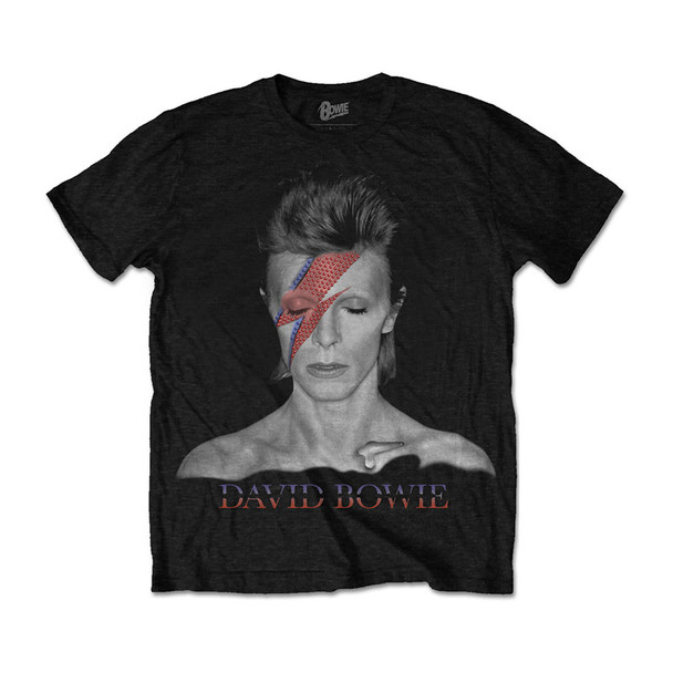 David Bowie Unisex Tee: Aladdin Sane (Large) 