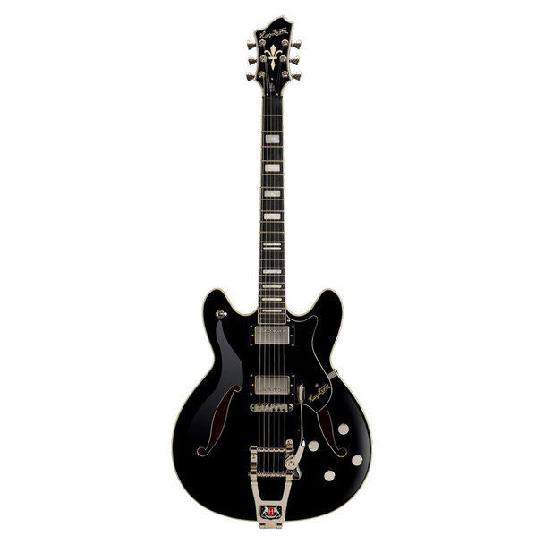 Hagstrom Tremar Viking Deluxe Electric Guitar, Black 