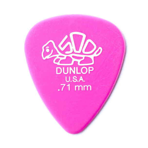 Dunlop Delrin 500 Picks 0.71mm, Pack of 12 