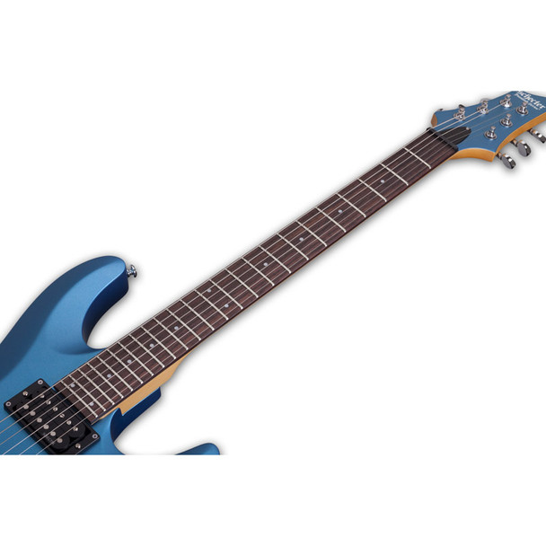 Schecter C-6 Deluxe Electric Guitar, Satin Metallic Light Blue 