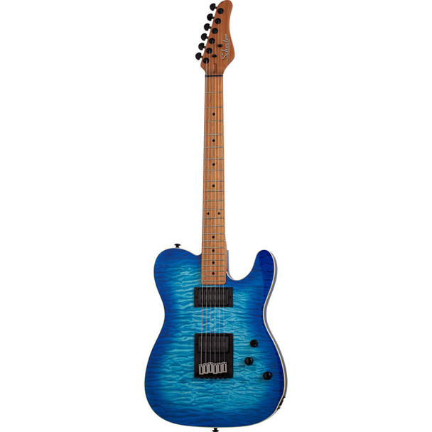 Schecter PT PRO Maple Electric Guitar, Trans Blue Burst 