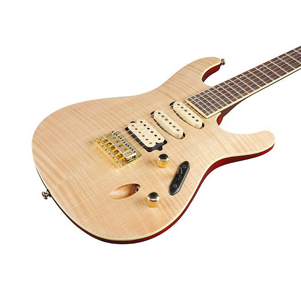 Ibanez S Standard SEW761FM-NTF Electric Guitar, Natural Flat 