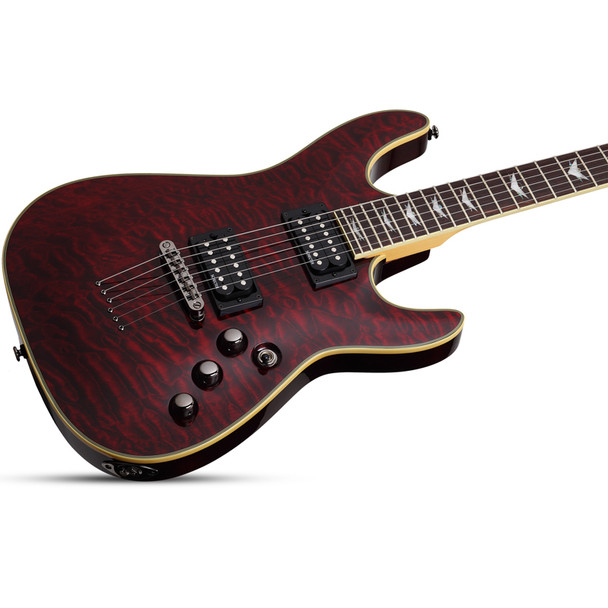Schecter Omen Extreme-6 Electric Guitar, Black Cherry 