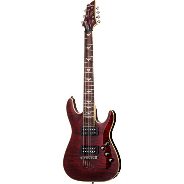 Schecter Omen Extreme-7 Electric Guitar, Black Cherry 