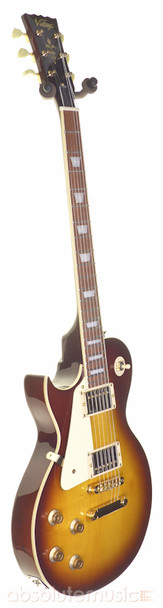 Vintage V100 Icon Electric Guitar Left Hand, Distressed Tobacco Sunburst 