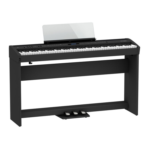 Roland FP-60X Digital Piano with Stand and Pedalboard, Black 