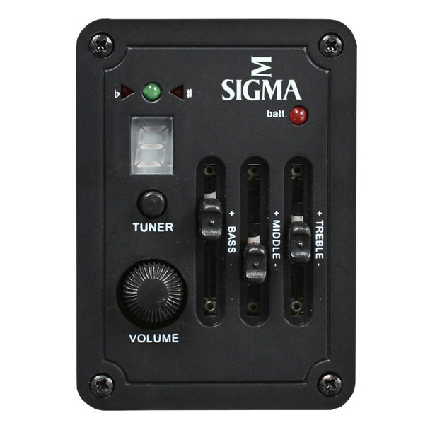 Sigma DM7E 7-String Electro-Acoustic Guitar, Natural 