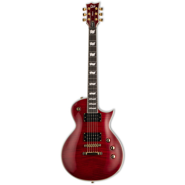 ESP LTD EC-1000T CTM Electric Guitar, See Thru Black Cherry 