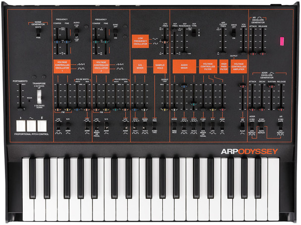 Korg ARP ODYSSEY Duophonic Analogue Synthesizer, MK3 Black & Orange Livery 