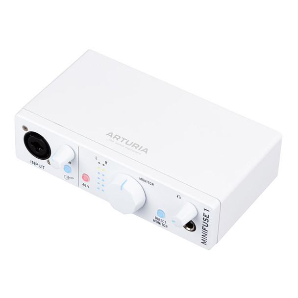 Arturia MiniFuse 1 USB Audio Interface, White 
