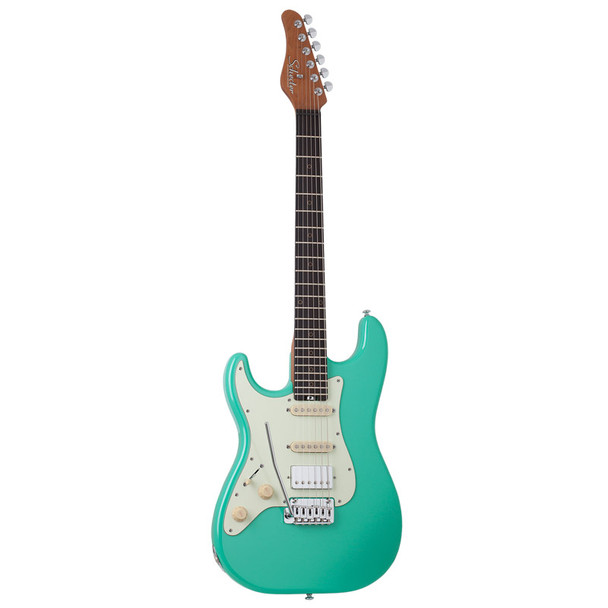 Schecter Nick Johnston Traditional HSS Electric Guitar, Atomic Green, Left Hand 