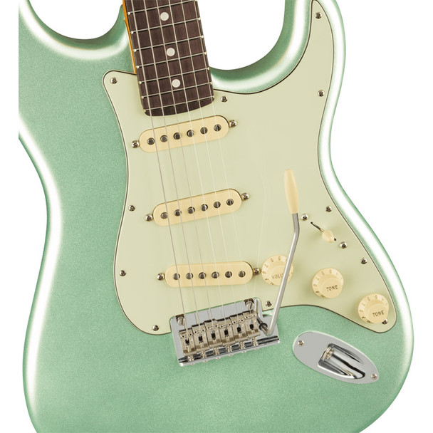 Fender American Professional II Stratocaster Electric Guitar, Mystic Surf Green, RW 