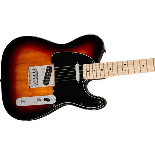 Fender Squier Affinity Series Telecaster Electric Guitar, 3-Colour Sunburst, Maple 