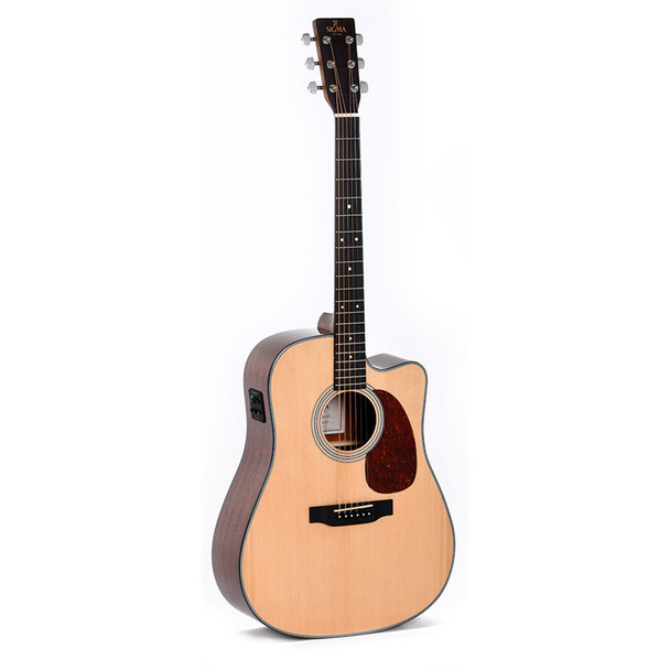 Sigma DMC-1E Electro Acoustic Guitar, Natural, Mahogany 