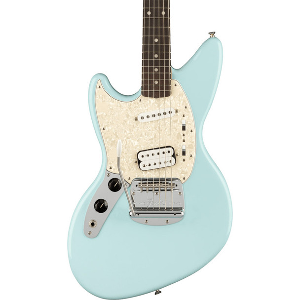 Fender Kurt Cobain Jag-Stang Left-Handed Electric Guitar, Sonic Blue, Rosewood 