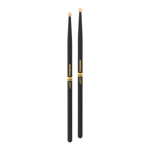 ProMark Rebound 5B ActiveGrip Hickory Drumsticks, Wood Tip 