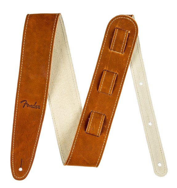 Fender Ball Glove Leather Strap, Brown Absolute Music