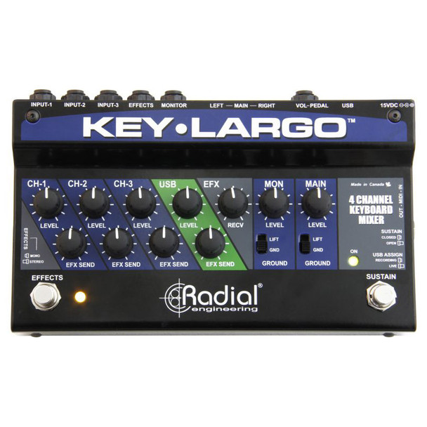 Radial Key-Largo Keyboard Mixer and DI 