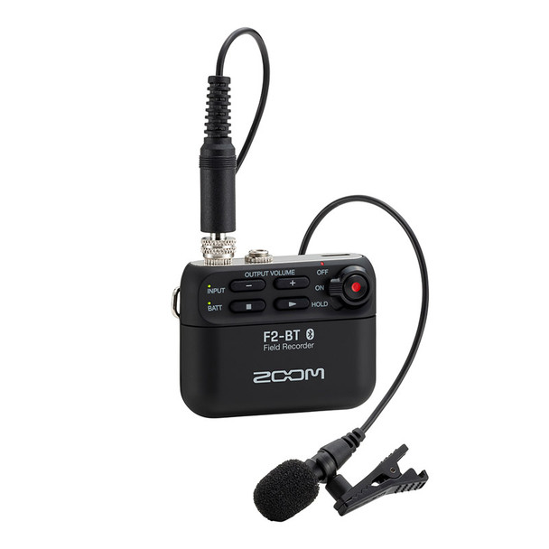 Zoom F2-BT Field Recorder with Bluetooth and Lavalier Mic 
