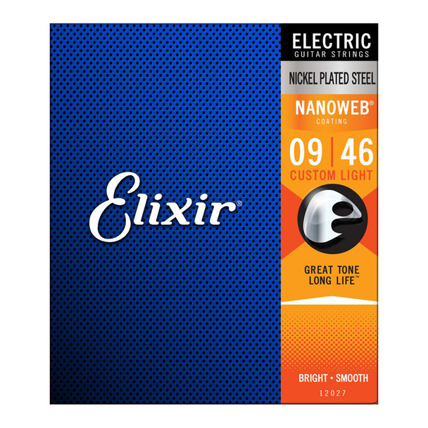 Elixir Nanoweb Custom-Light Electric Guitar Strings 9-46  