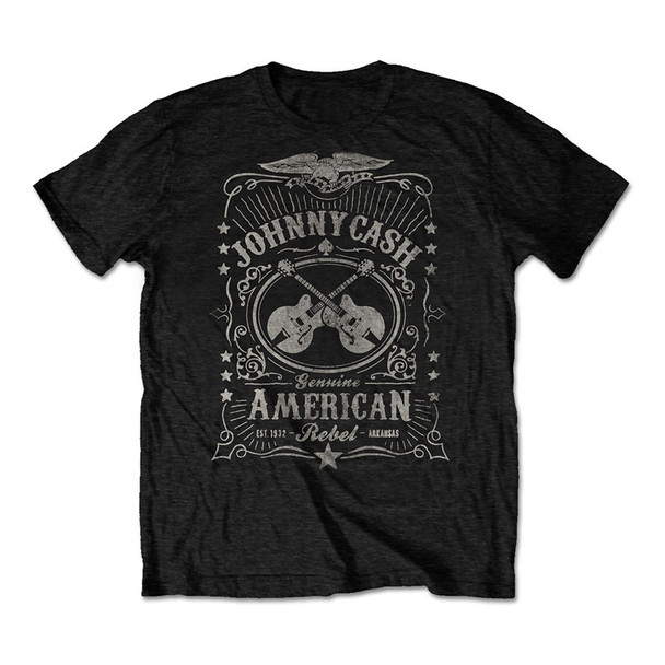 Johnny Cash Unisex T-Shirt: American Rebel (Medium) 