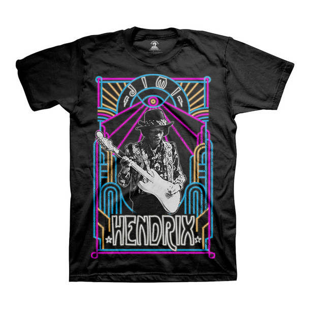 Jimi Hendrix Unisex T-Shirt: Electric Ladyland Neon (1 X-Large) 