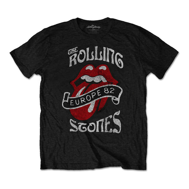 The Rolling Stones Unisex T-Shirt: Europe 82 Tour (1 X-Large) 